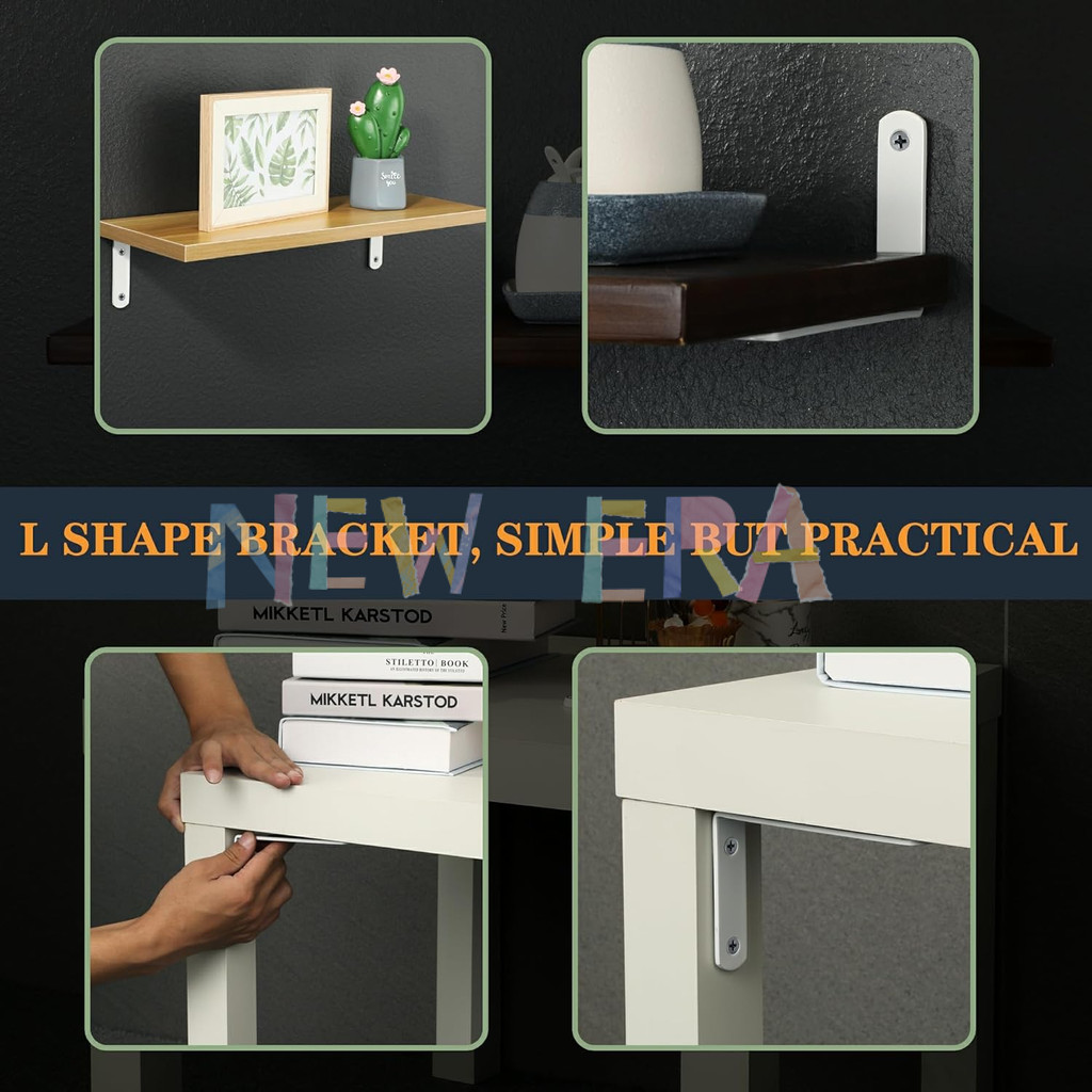 Tahan Lama Siku L Lemari Rak Verseng Bracket Siku Ambalan L