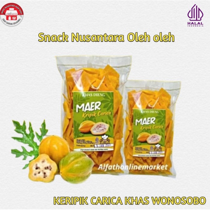 

Keripik Carica Oleh Oleh Khas Dieng Wonosobo