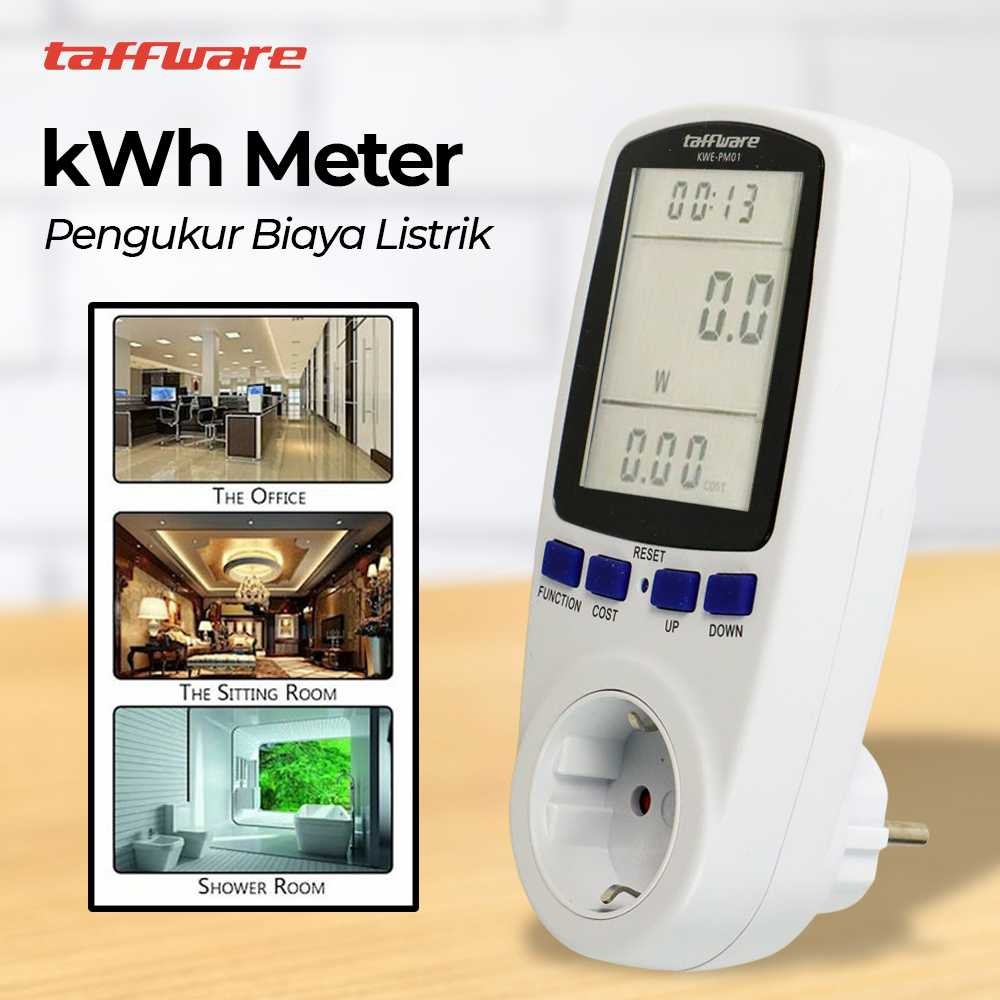 

Taffware kWh Meter Stop Kontak Pengukur Biaya Listrik Rumah - KWE-PM01 Jaya Mas