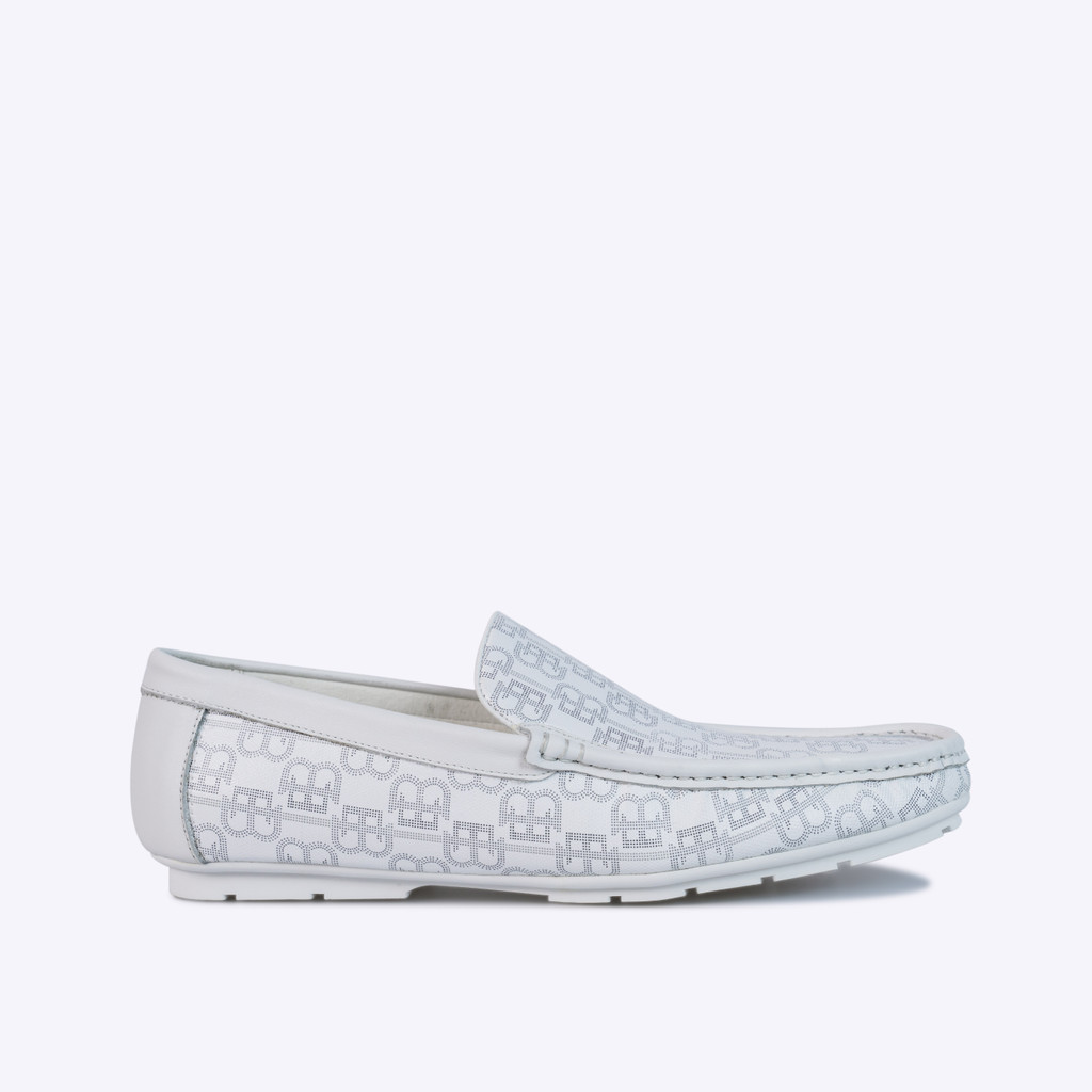 EVERBEST KOHEN WHITE - Sepatu Loafer Pria Kulit