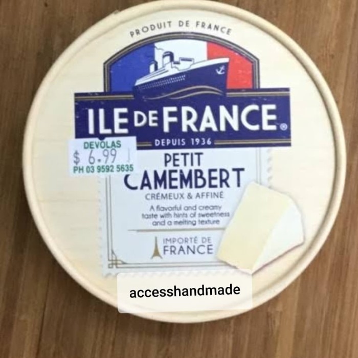 

Ile de France Petit Camembert soft cheese mirip brie keju lembut