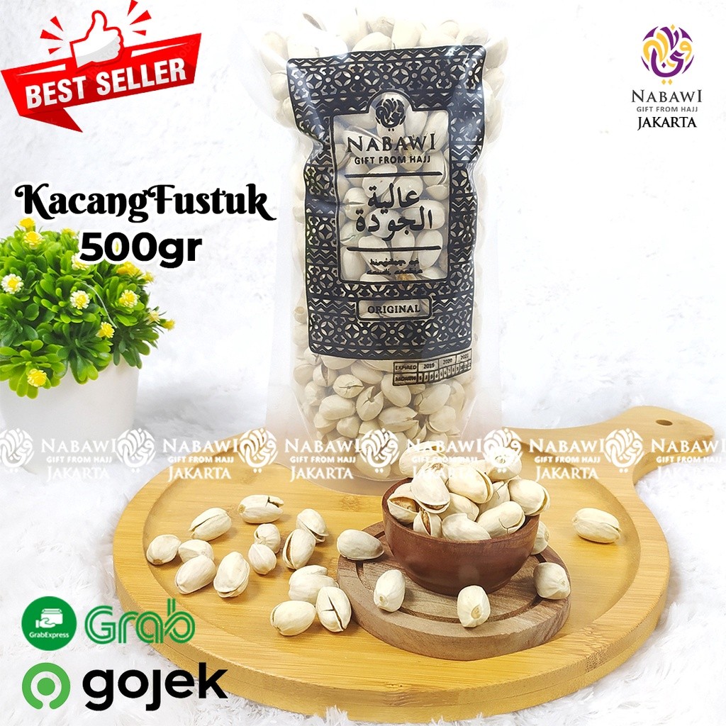 

Kacang Fustuk Kemasan 1Kg dan 500Gr / Kacang Pistachio Nabawi Jombang