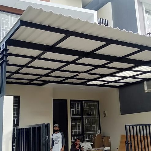 kanopi besi holow galvanis atap alderon