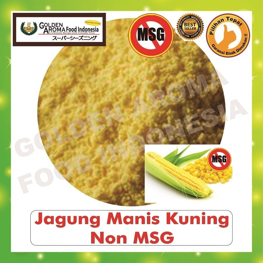 

Bubuk Tabur Rasa Jagung Manis Kuning 500gr Bumbu Masak Serbaguna Murah Halal 1/2Kg Seasoning Powder