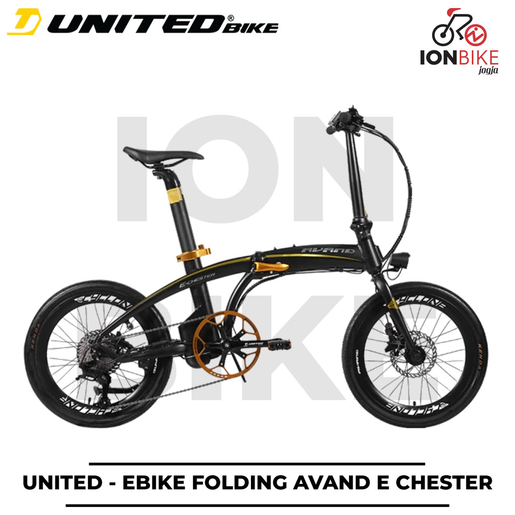 Sepeda Lipat 20 Ebike Avand E-Chester E-Bike Listrik E Bike 9 Speed Seli Murah Awet Gili Velo Kalosi