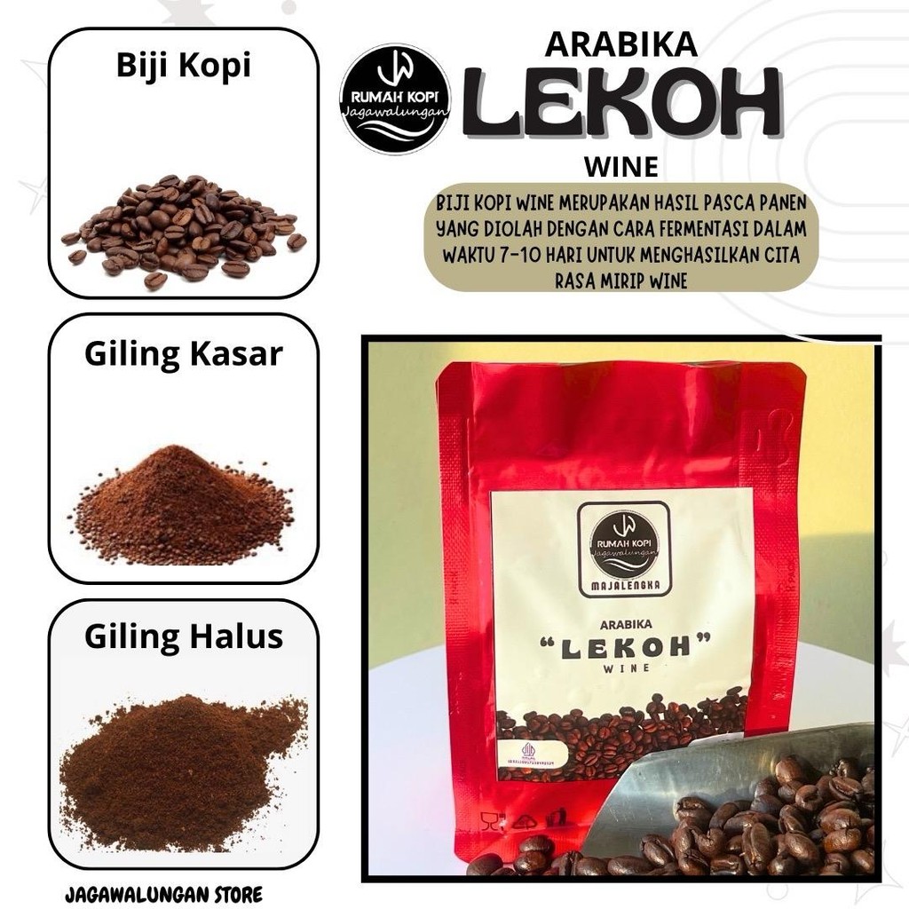 

Jagawalungan Coffee Arabika ‘Lekoh’ Wine 100 gram