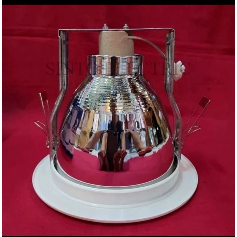 OSIWA 5 INCH 5" FITTING RUMAH LAMPU DOWNLIGHT TANAM  CHROME SILVER