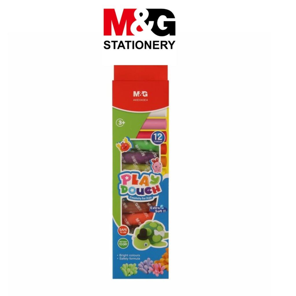 

Play Dough 12 Warna M&G #AKE040E4 Clay Mainan Anak Creativity For Kids Plastisin Mainan Malam Play Doh - SET 12- SHAGB