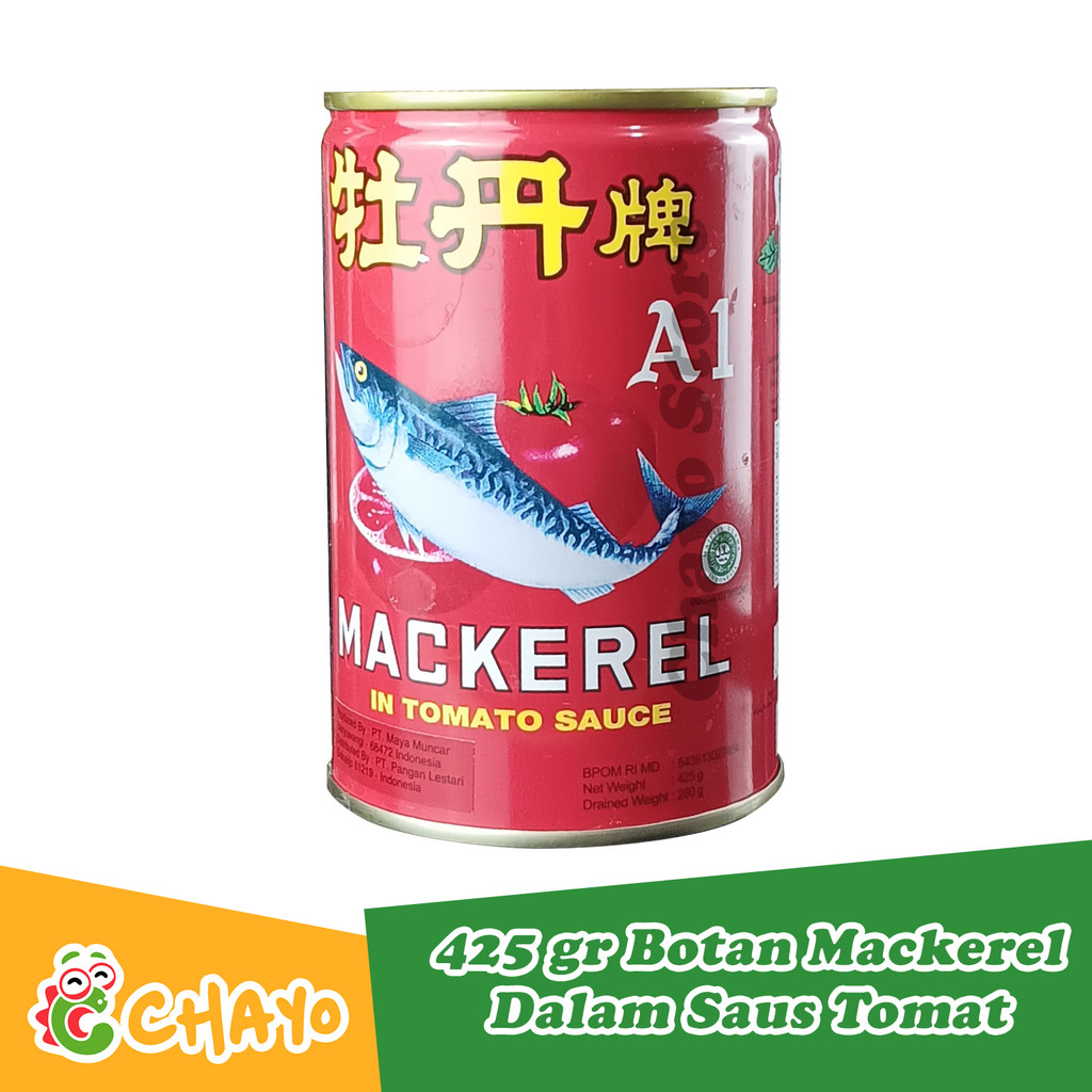 

RB Botan A1 Mackerel in Tomato Sauce 425 gr Ikan Sardin Kaleng Botan Saus Tomat Ikan Kalengan