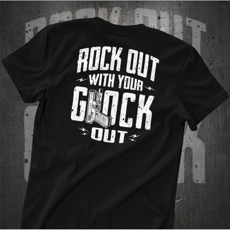 【COD】 Kaos tactical|GLOCK ROCK OUT| T-shirt Militer premium design |Premium quality| T-shirt
