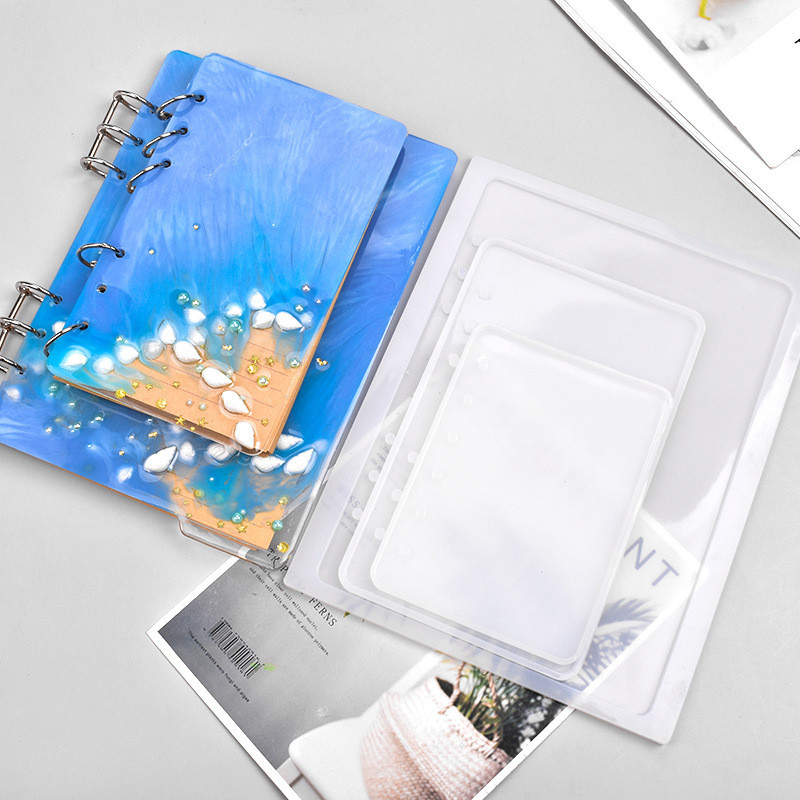 

DIY Notebook Silicone Mold A5 A6 A7 High Mirror Surface Notepad Crystal Epoxy Resin Mold