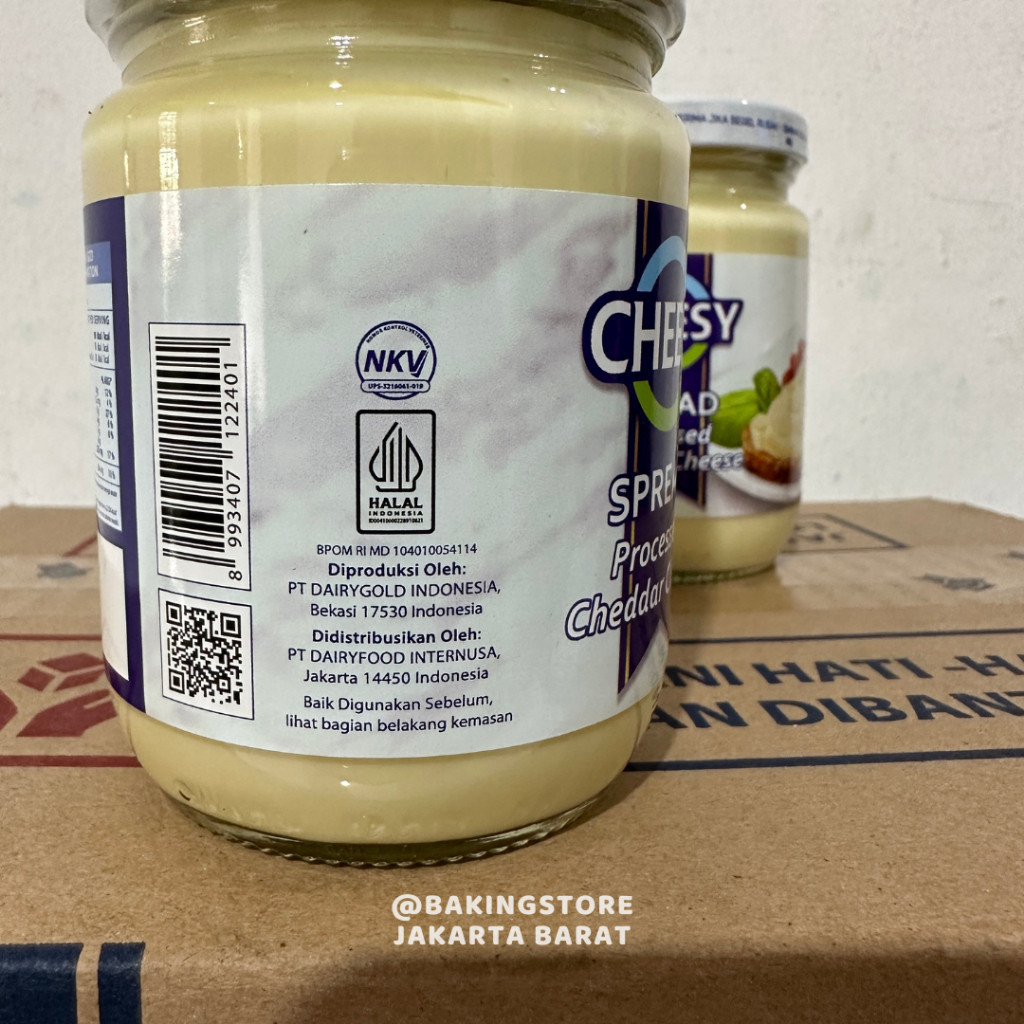 

Cheesy Cheddar Cheese Spread 240 gr Selai Keju Olesan Roti HALAL
