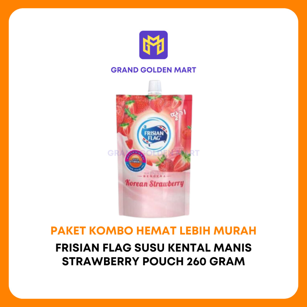 

Frisian Flag Susu Kental Manis Pouch 260 Gram Strawberry