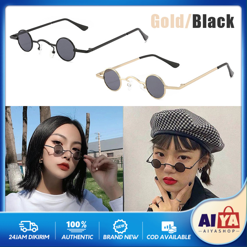 Kacamata Wanita Bulat Kecil Fashion Korean Style Kaca Mata Boboho Gaya Fashion Lucu Kacamata Matahar