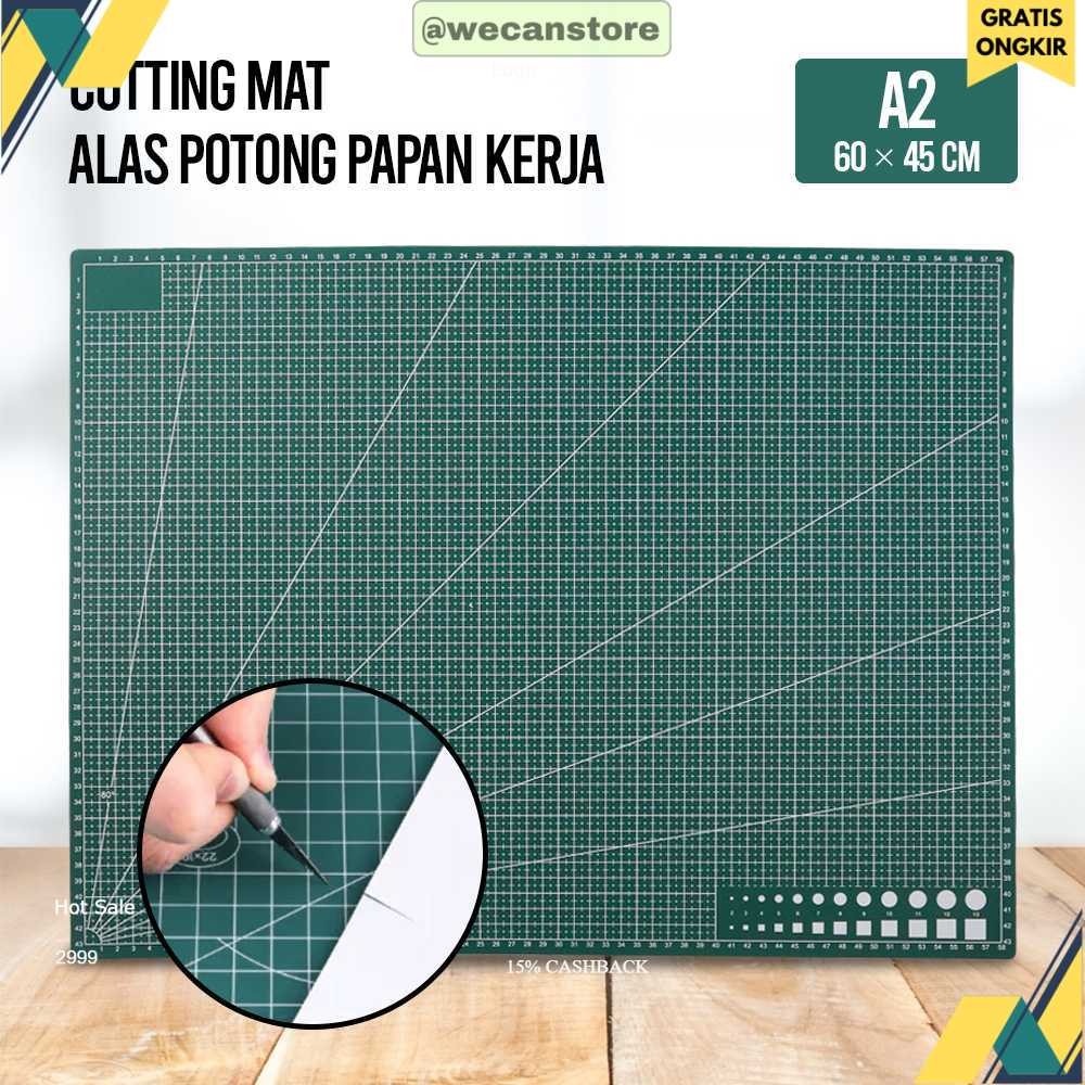 

(ASJ) Taffware Working Pad Cutting Mat Alas Potong Papan Kerja A2 60x45cm - QJ3