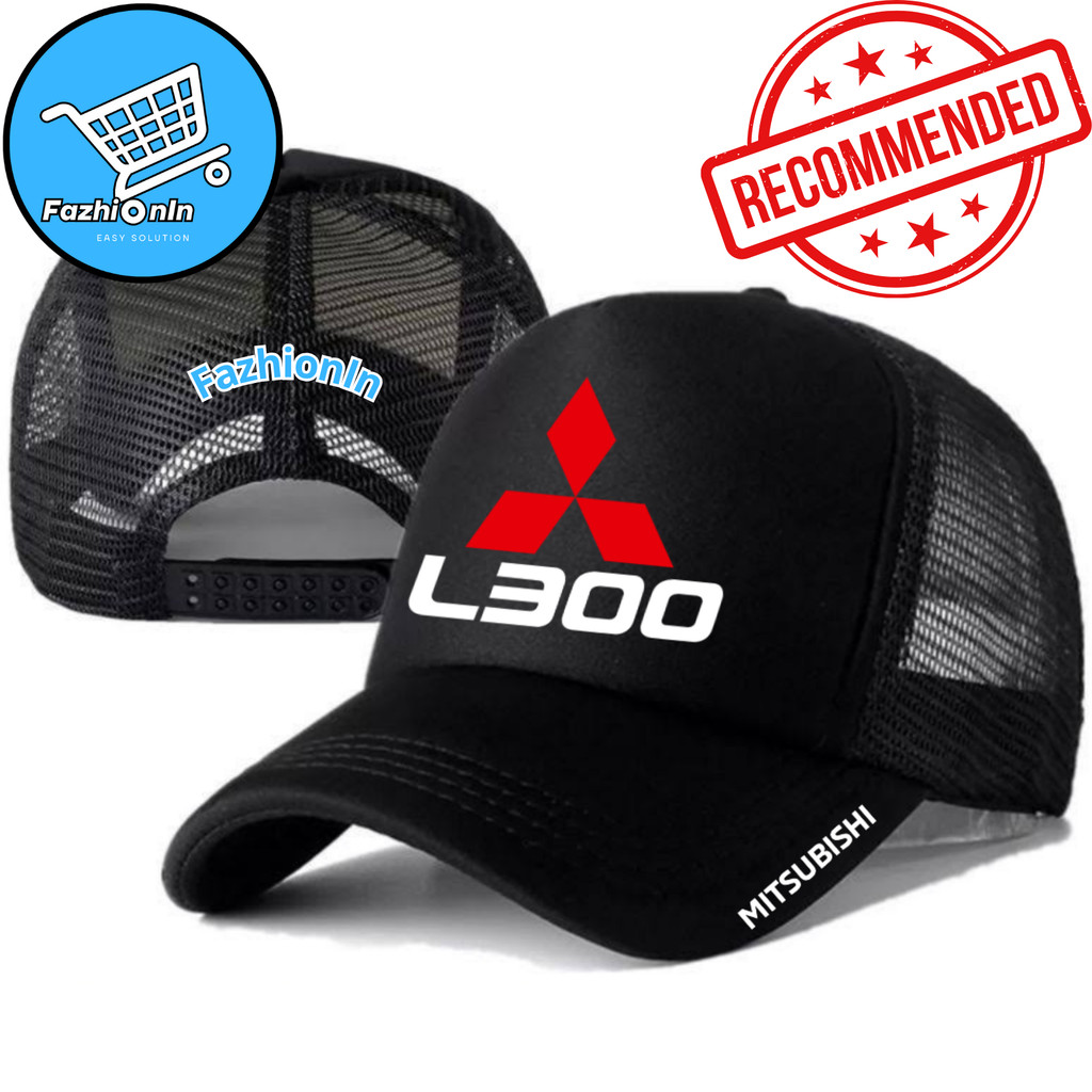 FazhiionIn Topi Trucker L300 - Topi Distro L300 Logo - Topi MITSUBISHI L300 Premium - Topi Pria Dewa