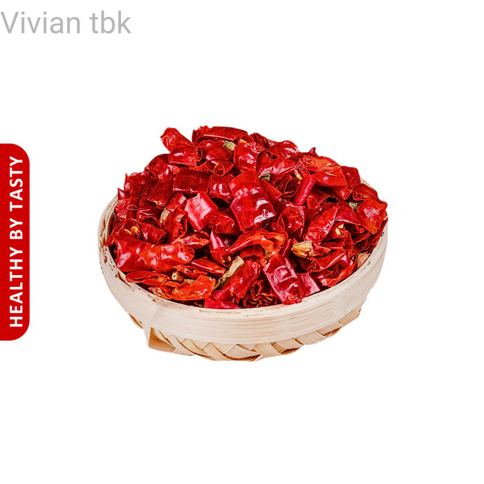 

vv Cabe Bubuk Halus Red Chilli Flake Korea Kimhci Dried Chili Ring 100g - Chili Powder