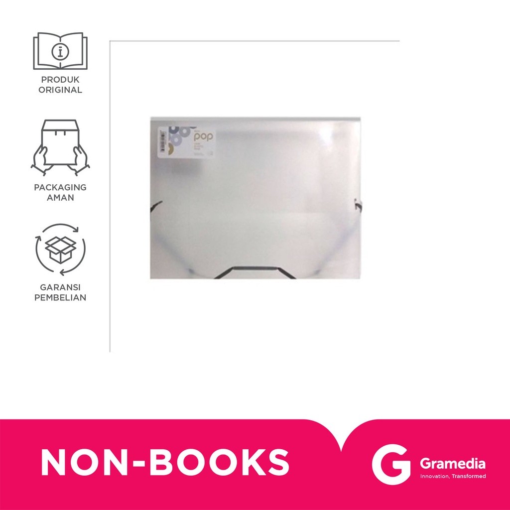 

Gramedia Surabaya - Daiichi Pop Case Elastic Band Fc 40 Clear Dpo11Fc200M40