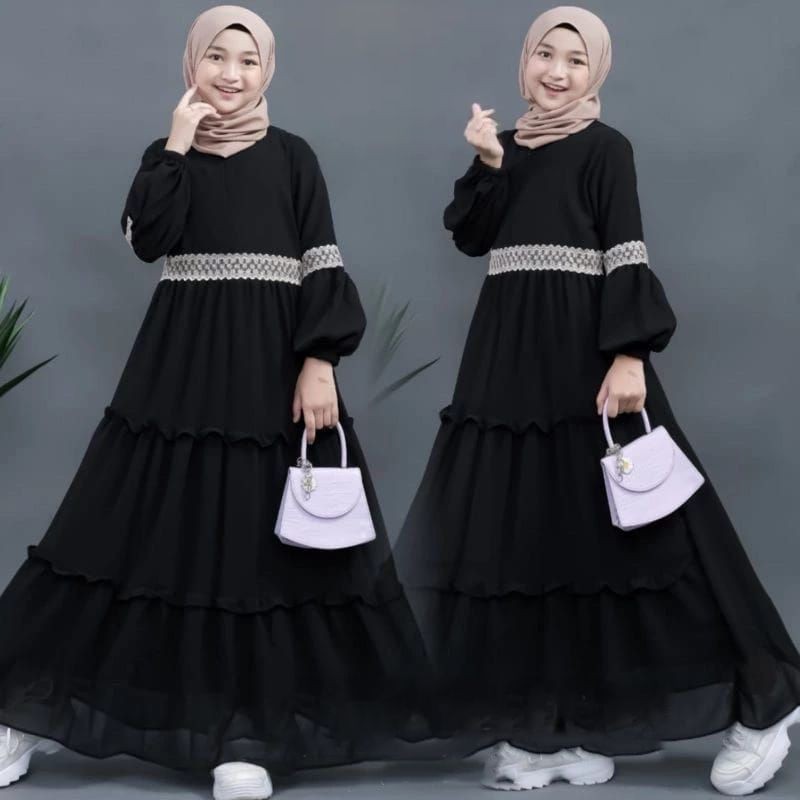 RB D2N_Collection Gamis Couple Ibu Dan Anak Gamis Anak Perempuan Usia 3-12thn Gamis Ibu Dan Anak