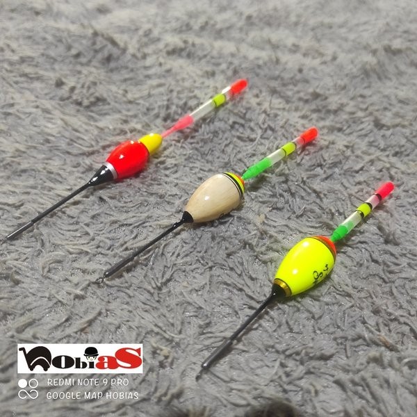 Pelampung pancing anti badai fosfor hobias