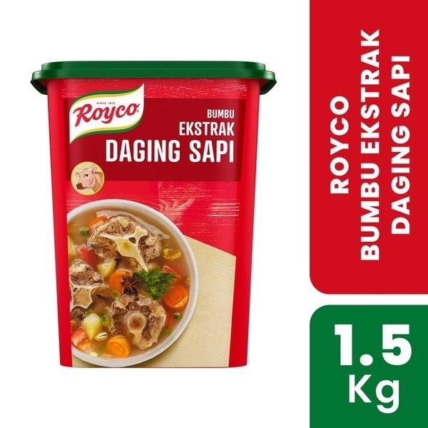 

Royco Bumbu Ekstrak Daging Sapi | Beef Stok Kaldu 1,5 Kg