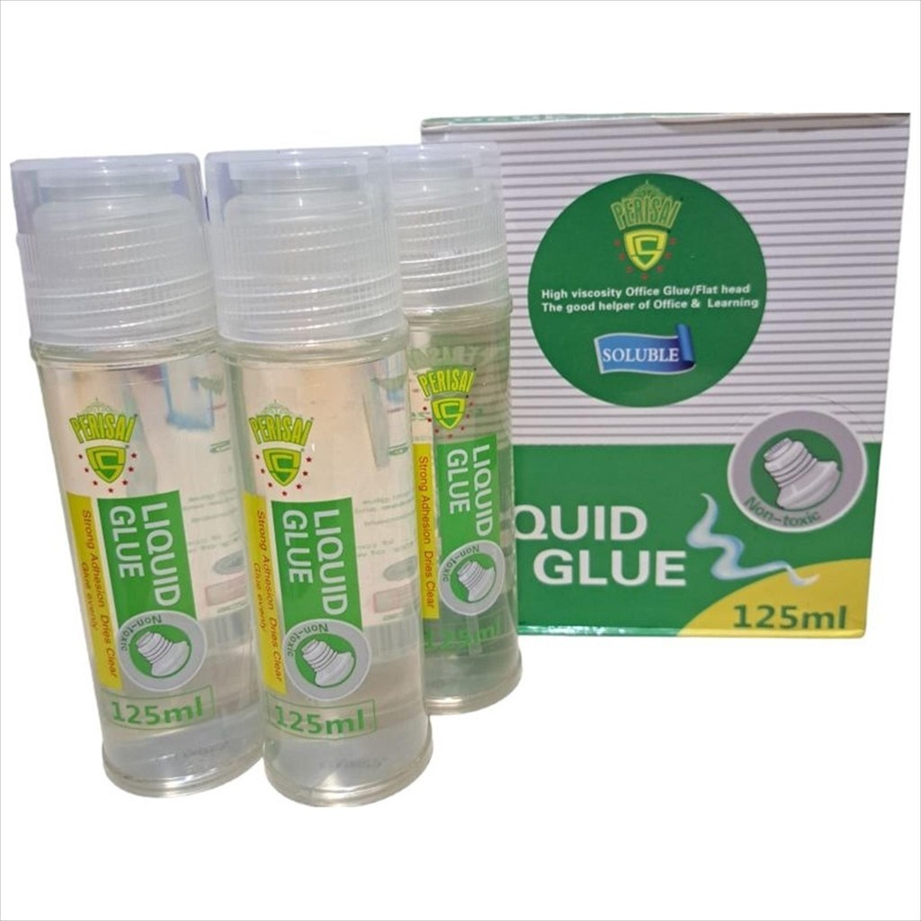 

(50ml/100ml-Ecer) Lem Cair Perekat Kertas Liquid Glue Stick Stik Merk Perisai