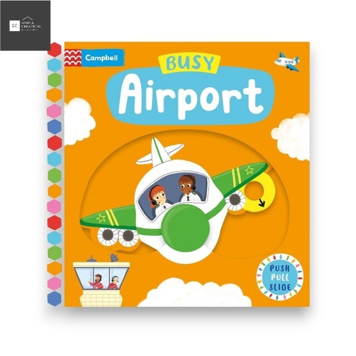 Buku Import BUSY AIRPORT PUSH PULL SLIDE | 9781529084610