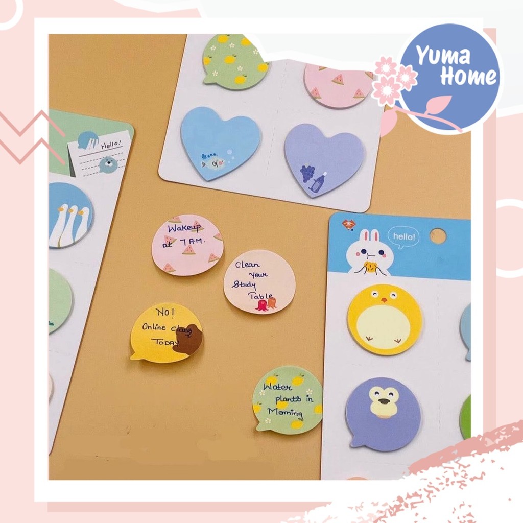 

Yuma sticky Note Karakter Mini Isi 120 lembar / Memo Sticky Note Pembatas Penanda Kertas Karakter Lucu