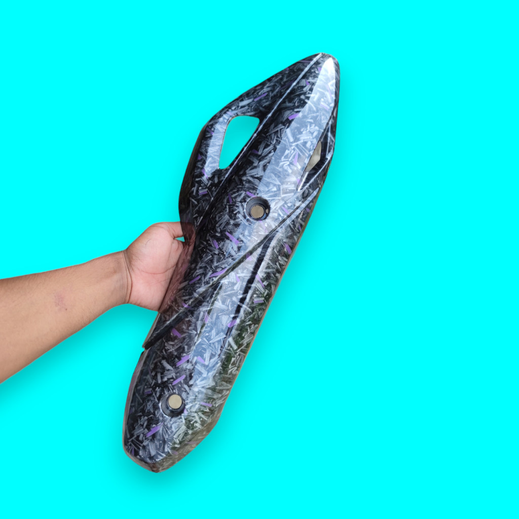 Forged ungu tutup tameng knalpot pcx150 AES VARIASI 27