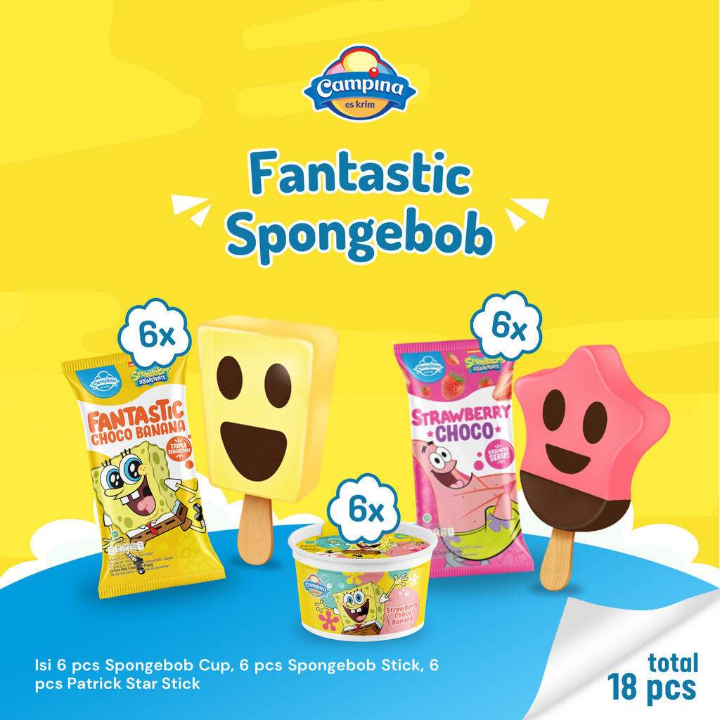 

Campina Fantastic Sponge Bob - Es Krim