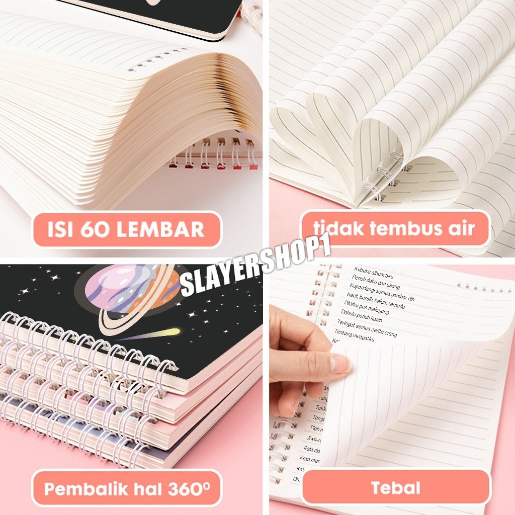 

[Ready] Loopy Capybara NotA5 1 Paket 4 Pcs Buku Diary Aesthetic Buku Jurnal Aesthetic Sekolah 60