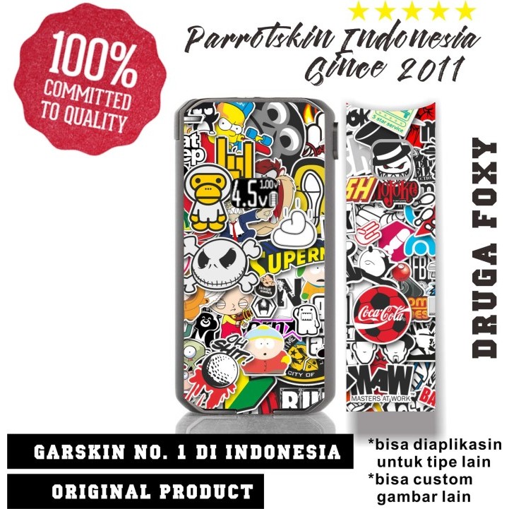 Druga Foxy Garskin Skin JDM bomb doodle Bisa custom by Urbanite store
