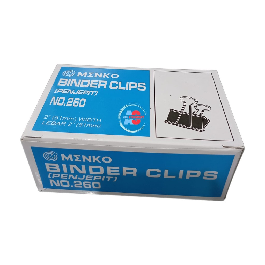 

Menko Binder Clip No.260 51mm (isi 12 pcs)
