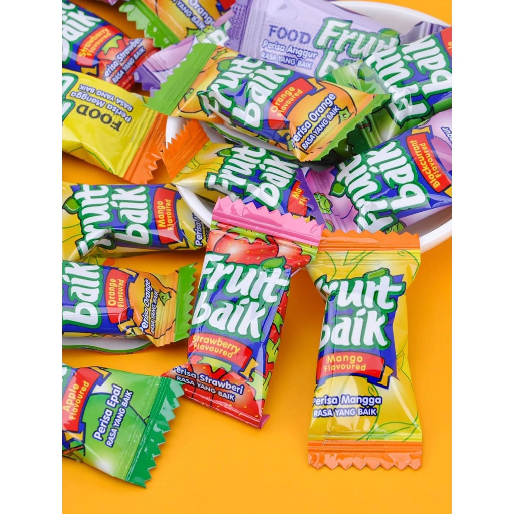 

[Barang terlaris] LIANGGUI Buah Anggur Mangga Jeruk Strawberry Apel 108gPermen Lunak Rasa Mangga/Mango Fruit Candy Mango Flavoured Candy Orange and Strawberry Fudge Candy Carno Fudge Jelly Aneka Rasa