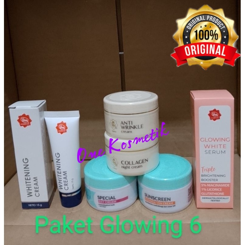 VIVA Paket Anti Flek Noda Hitam | Paket Flek Glowing Serum Viva | Paket Perawatan Skincare | Serum G