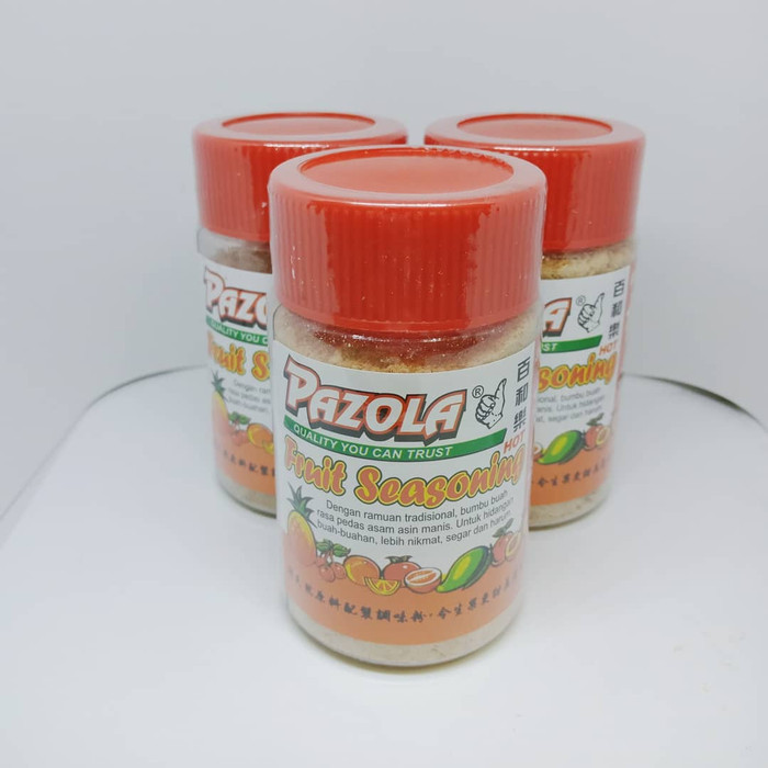 

PAZOLA FRUIT SEASONING HOT/PAZOLA BUMBU BUAH PEDAS 150GR