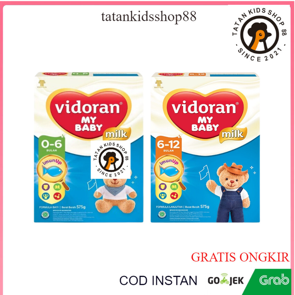 Vidoran My Baby Milk 575gr 350gr 0 6 Bulan Dan 12 Susu Formula Pertumbuhan Bayi MyBaby