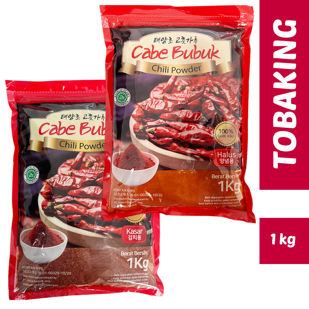 

Gochugaru Bubuk 1 kg Cabe Halus Kasar Cabai Red Pepper Powder Korea Halal