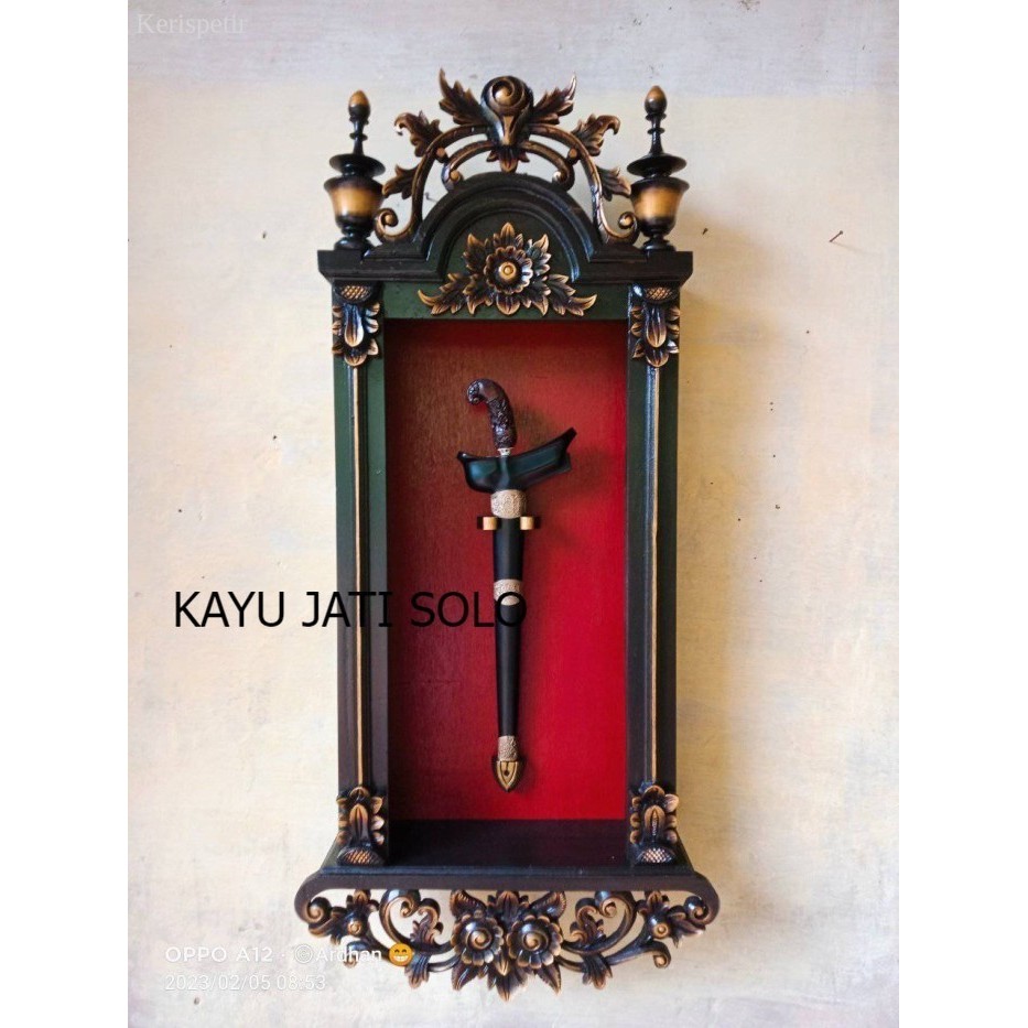 

kotak peti keris isi 1 ukiran mewah Antikan KJS61 murah antik