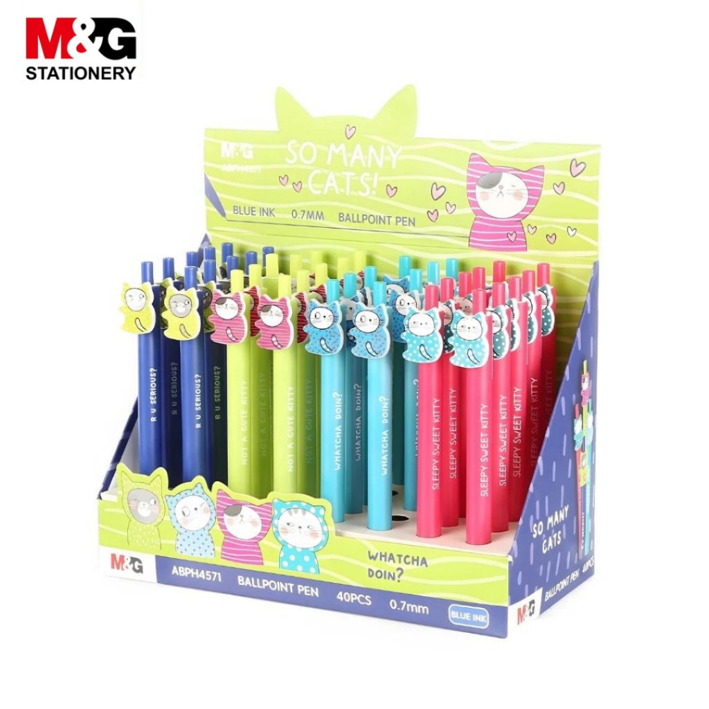 

Pulpen Cetek M&G SO MANY CATS TIP 0.5MM #ABPH45712207F4C Retractable Ballpoint ALL VARIAN