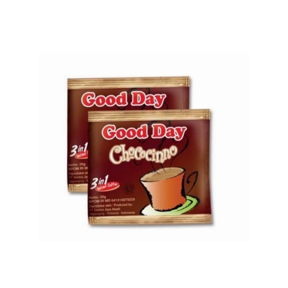 

Kopi Good Day Chococinno 20gr 1 renteng 10pcs