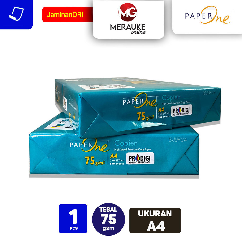 

Kertas HVS Paper One A4 75 GSM 500 Lembar