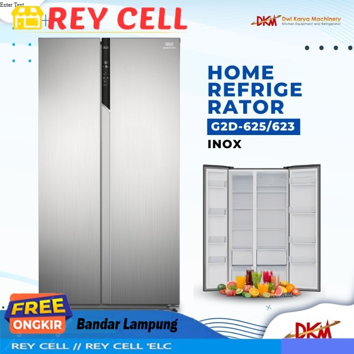 Home Refrigerator GEA G2D-623 INOX/Kulkas Gea G2D 623 Inox