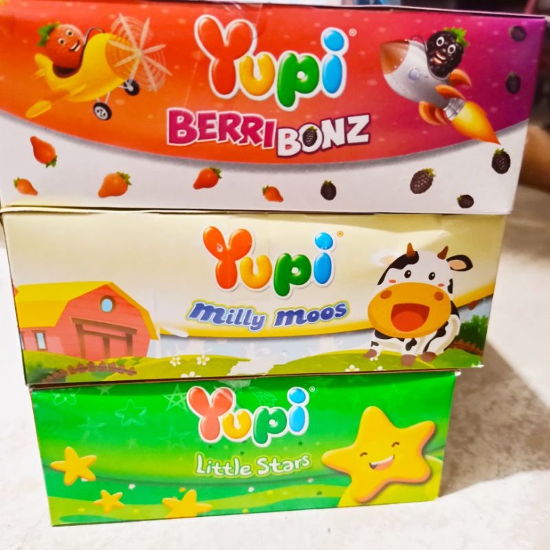 

YUPI box @24pcs Star / Berry Bonz / Milly Moos / Dino Land / Gummy Fang / Ice Cream/ Bear