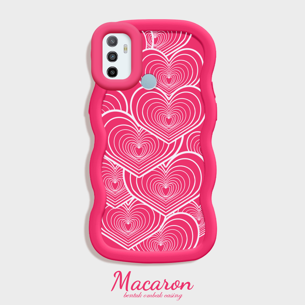 OPPO A33 A53 2020 Untuk Imut Soft Softcase Cassing Phone Casing Hp Case Warna Love Kesing 0163