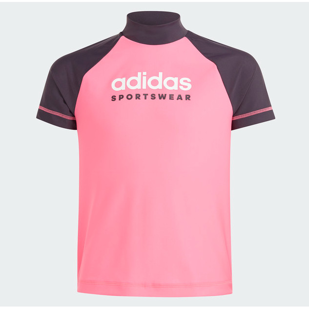 BAJU RENANG ANAK ADIDAS Sportswear Short Sleeve Rashguard Kids IQ3943