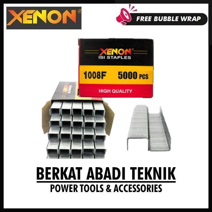 

Zx- Xenon 1008F Isi Staples 8 Mm Mesin Paku Tembak U Mata Air Nailer Nail Gun 8Mm Angin Stapler 1008