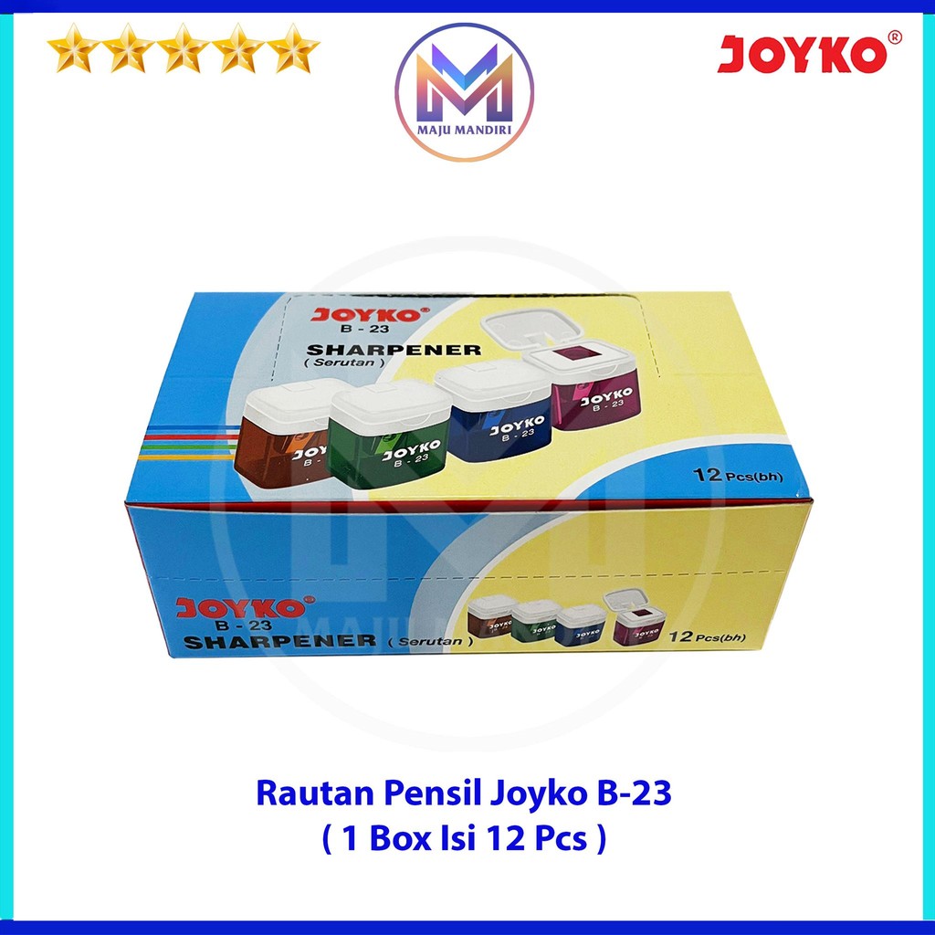 

Rautan Pensil Joyko B 23 / Pencil Sharpener B-23 / Serutan 12 pcs