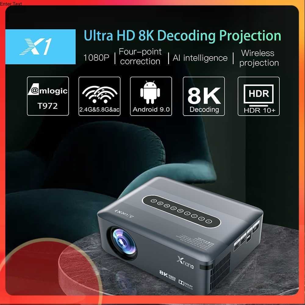 Xnano Proyektor Mini Portable Android 9.0 Full HD 1080p