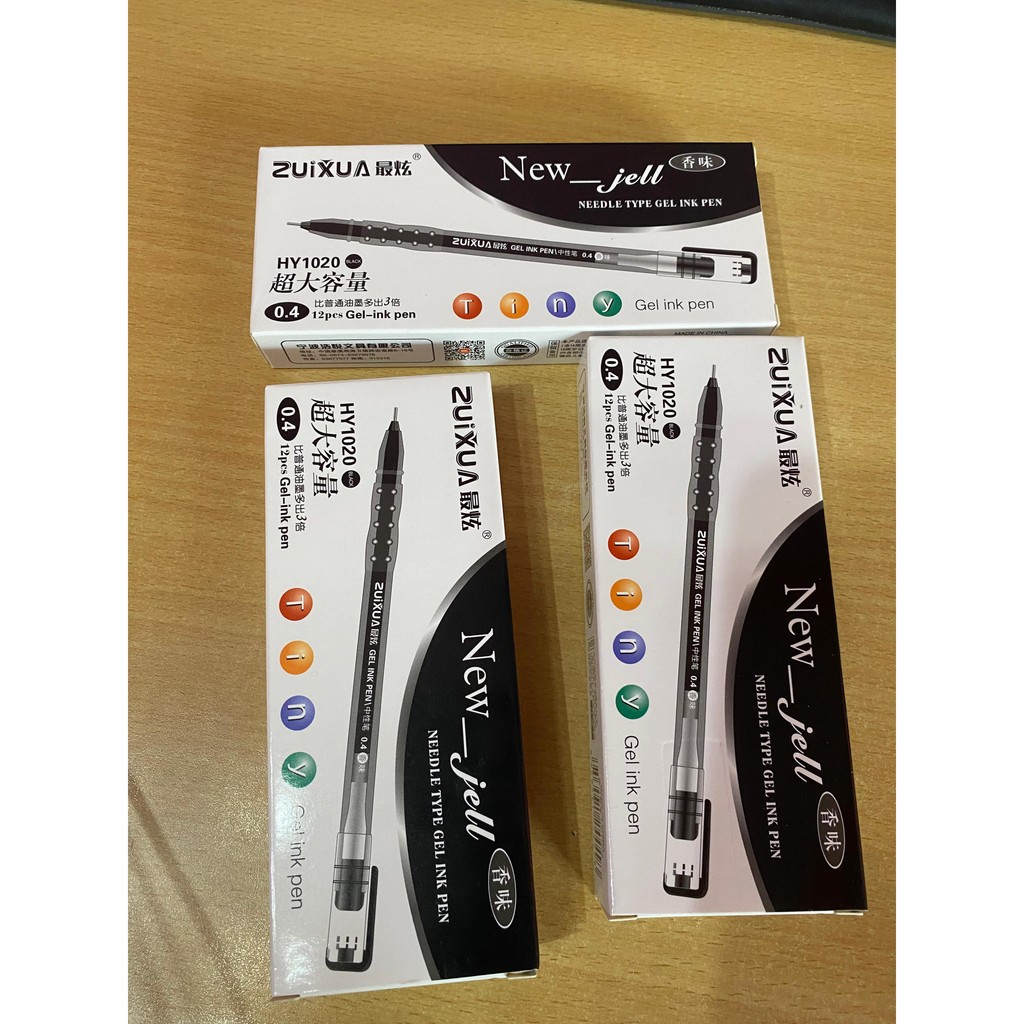 

[LS] Bulpen 12 pcs Gel Hitam New Gel Pulpen Zuixua Ink Pen Bolpoin Tinta Hitam Bulpoin Murah